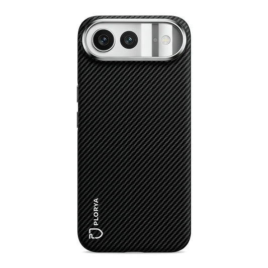 Plorya Black Fine Twill Aramid Fiber Case