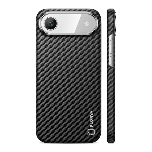 Plorya Black & Gray Twill Aramid Fiber Case