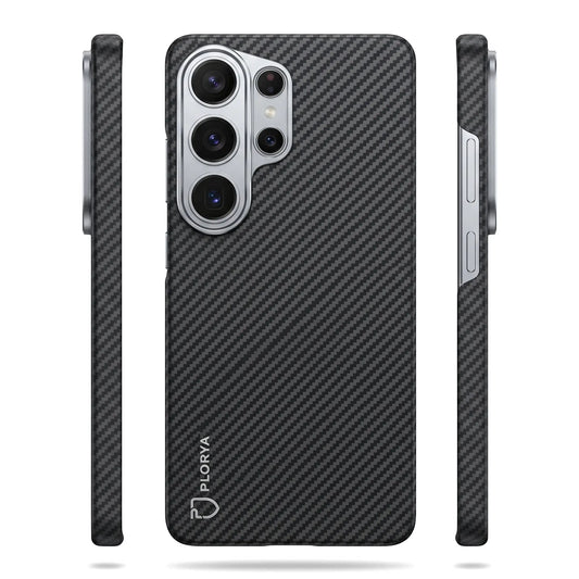 Plorya Stealth Black Aramid Fiber Case for Samsung