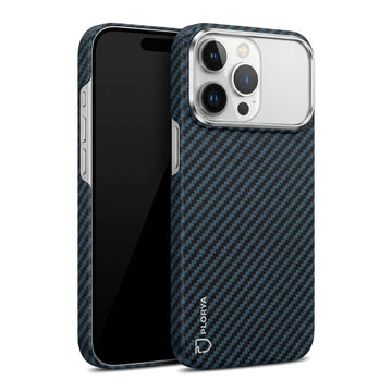 Plorya Black Blue Twill Fiber Case