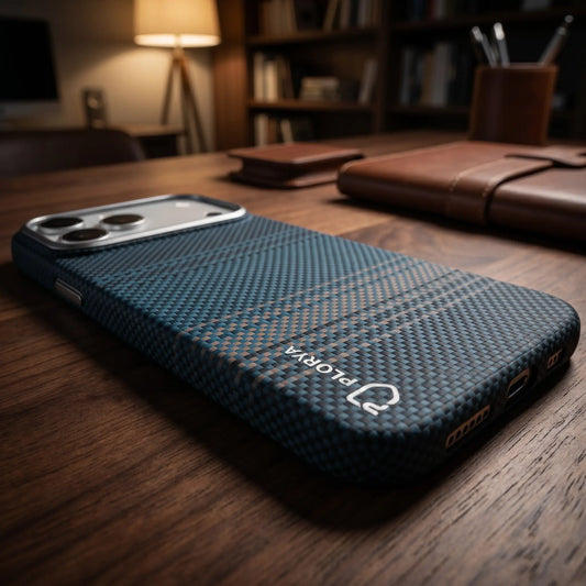 Plorya Ocean Blue Aramid Fiber Case